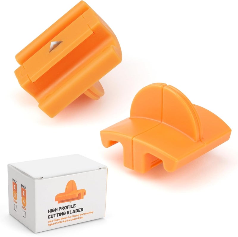 PROSOCOOL 157400-1001 Paper Cutter Blades Replacement for Fiskars Paper Trimmer TripleTrack High Profile Blades, Portable Paper Cutter Style I Blade 1968701005 for Cutting and Scoring- 2 Pack - Image 1